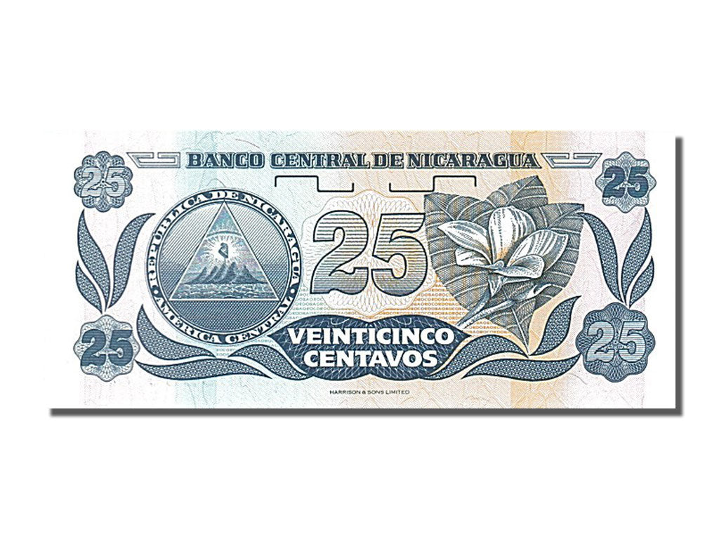 Banknot, Nicaragua, 25 Centavos, UNC(65-70)