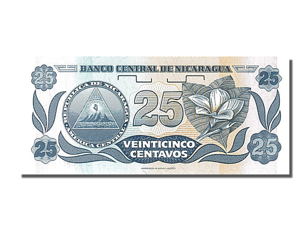 Banknot, Nicaragua, 25 Centavos, UNC(65-70)