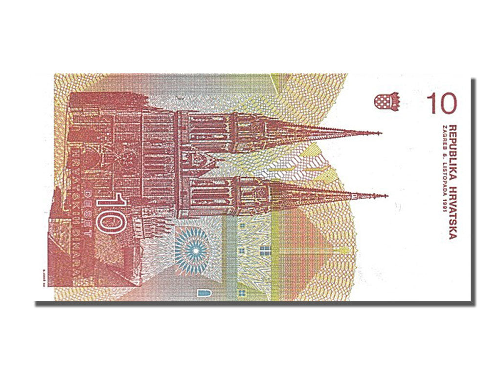 Banknote, Croatia, 10 Dinara, 1991, 1991-10-08, UNC(65-70)