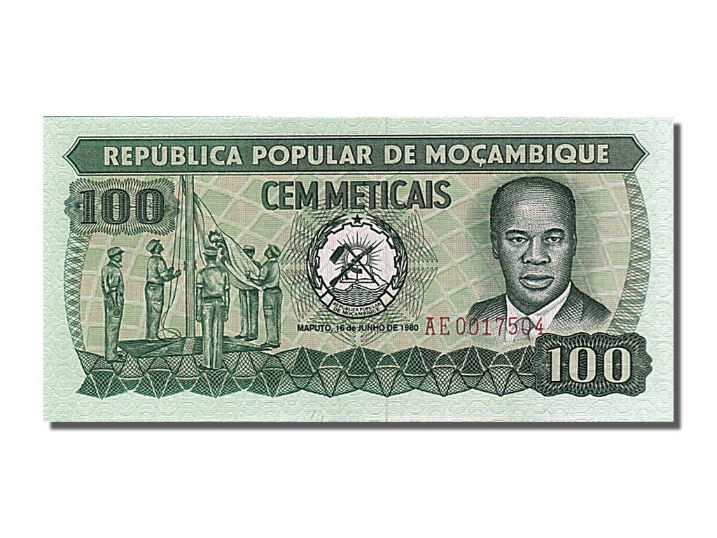 Banknot, Mozambik, 100 Meticais, 1980, 1980-06-16, UNC(65-70)