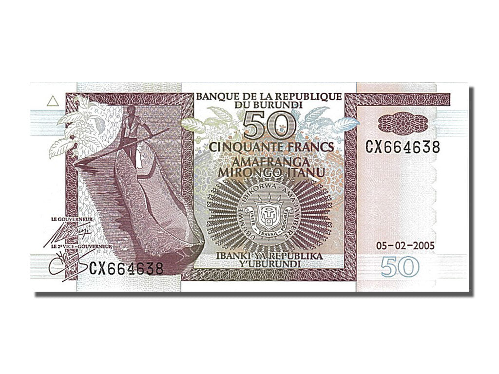 Banknote, Burundi, 50 Francs, 2005, 2005-02-05, UNC(65-70)