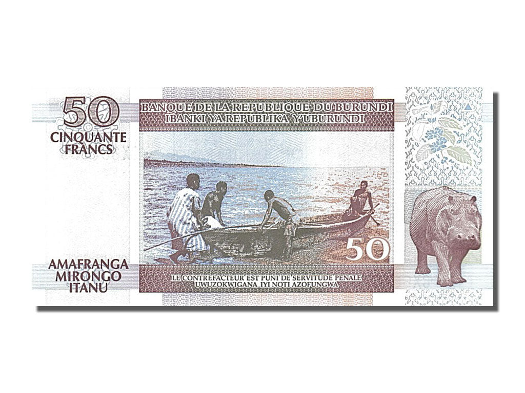 Billete, 50 Francs, 2005, Burundi, 2005-02-05, UNC