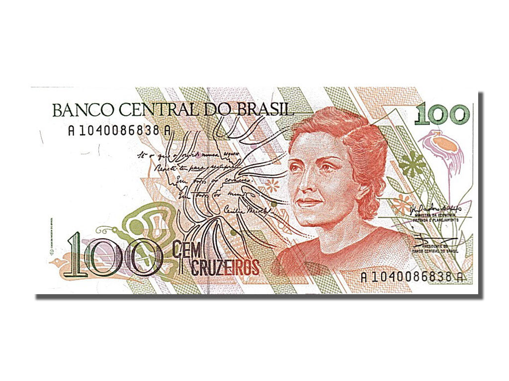 Banknote, Brazil, 100 Cruzeiros, 1990, UNC(65-70)
