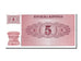 Banconote, Slovenia, 5 (Tolarjev), 1990, FDS