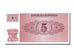 Banknot, Słowenia, 5 (Tolarjev), 1990, UNC(65-70)