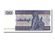 Banknote, Myanmar, 10 Kyats, 1996, UNC(65-70)