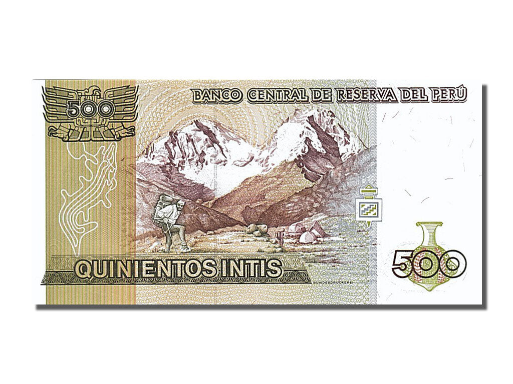 Banknote, Peru, 500 Intis, 1987, 1987-06-26, UNC(65-70)