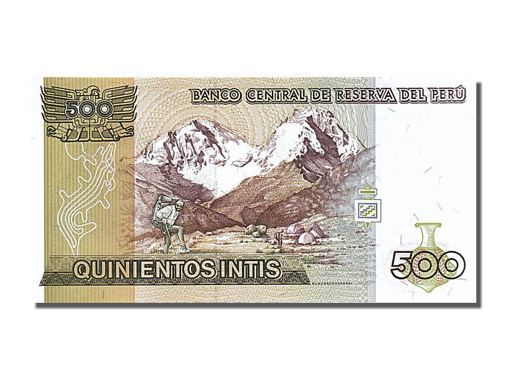 Banknot, Peru, 500 Intis, 1987, 1987-06-26, UNC(65-70)