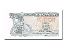 Banknote, Ukraine, 3 Karbovantsi, 1991, UNC(65-70)