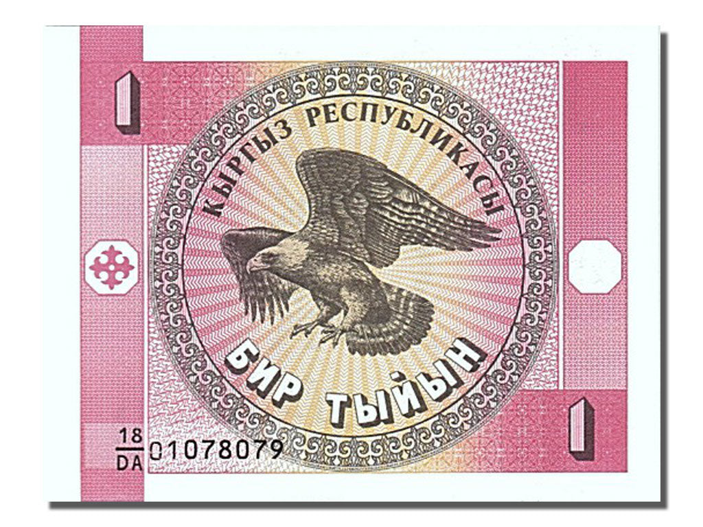 Banknote, KYRGYZSTAN, 1 Tyiyn, 1993, UNC(65-70)