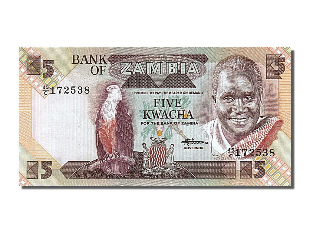 Banknote, Zambia, 5 Kwacha, 1980, UNC(65-70)