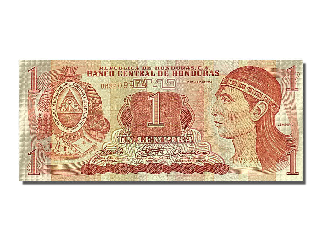 Billet, Honduras, 1 Lempira, 2006, 2006-07-13, NEUF