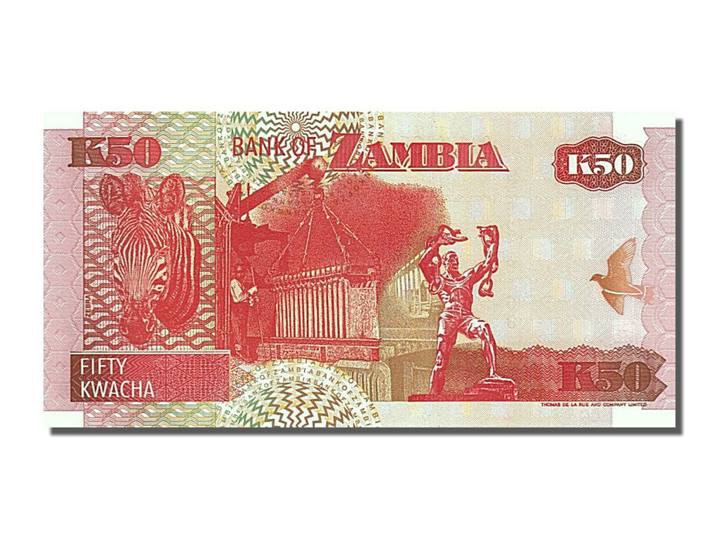 Banknot, Zambia, 50 Kwacha, 1992, UNC(65-70)