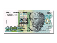 Billet, Brésil, 200 Cruzeiros on 200 Cruzados Novos, 1990, NEUF