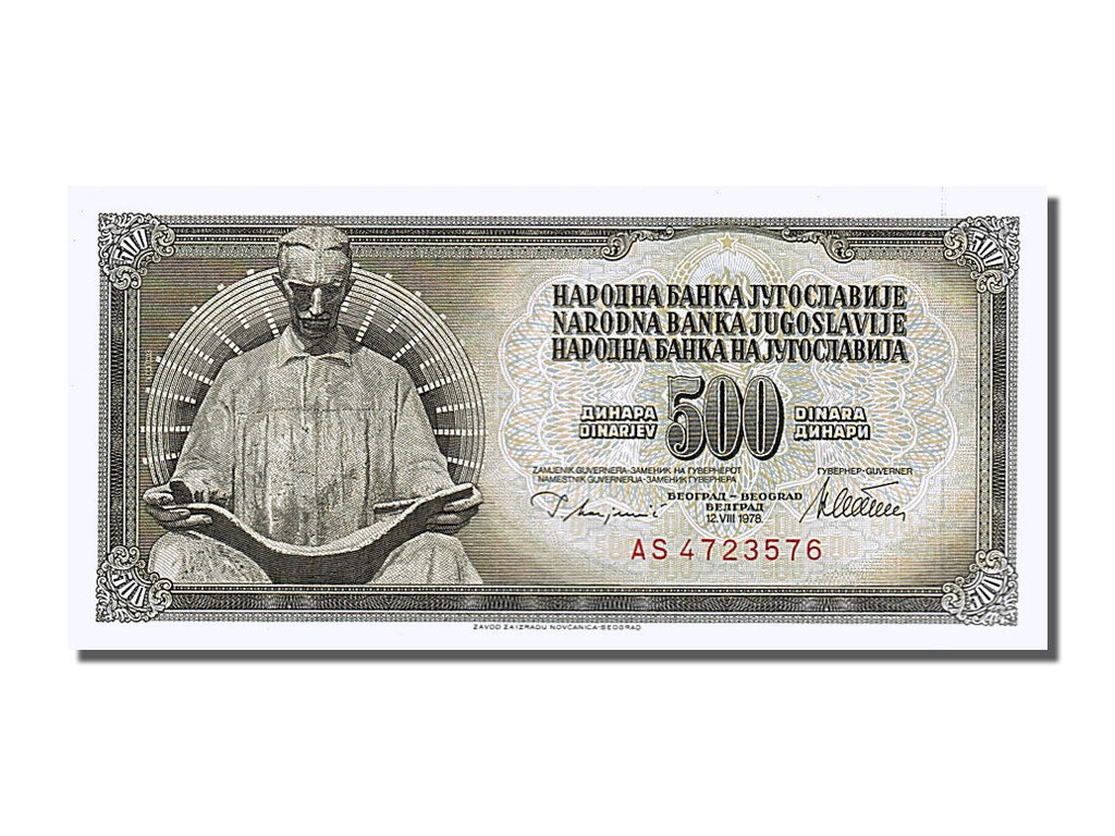 Billete, 500 Dinara, 1978, Yugoslavia, 1978-08-12, UNC