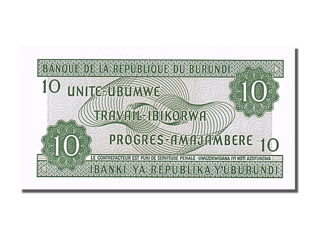 Banknote, Burundi, 10 Francs, 2007, 2007-11-01, UNC(65-70)