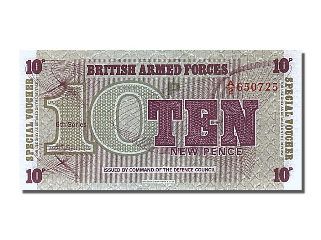 Geldschein, Großbritannien, 10 New Pence, 1972, UNZ