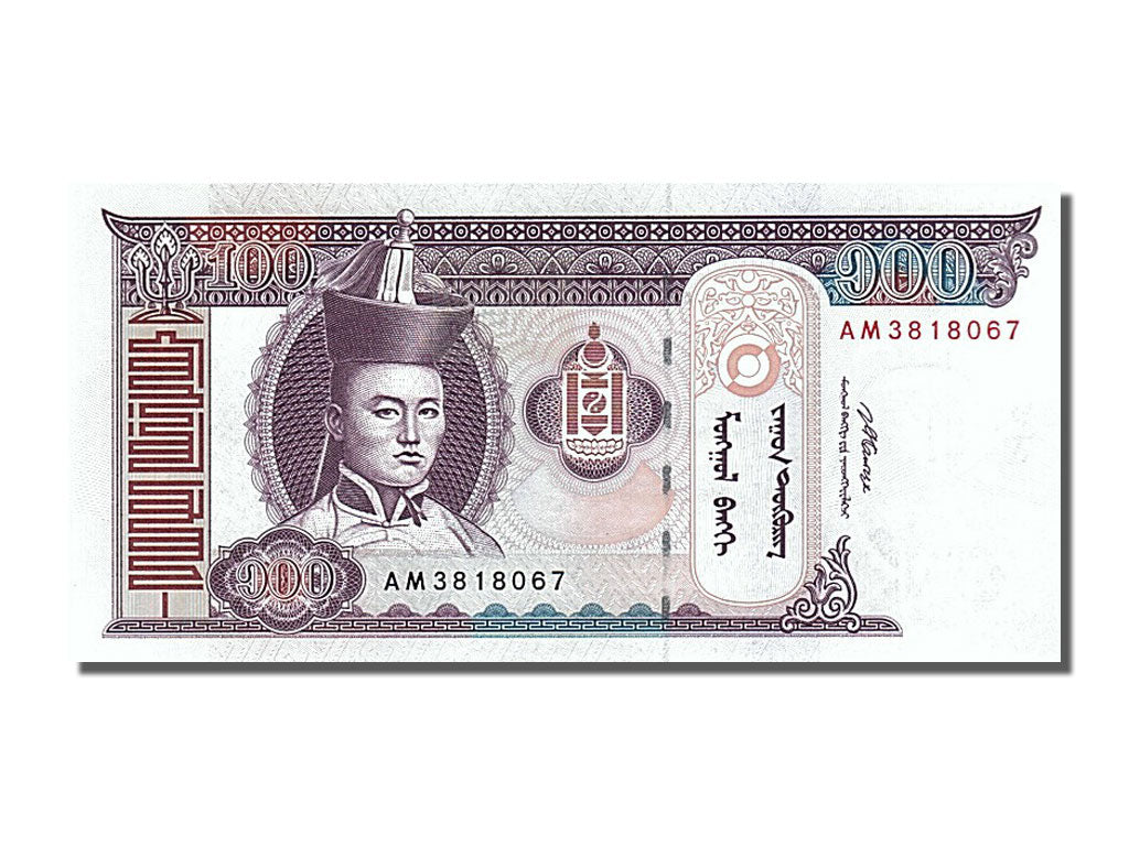 Billet, Mongolie, 100 Tugrik, 2008, NEUF