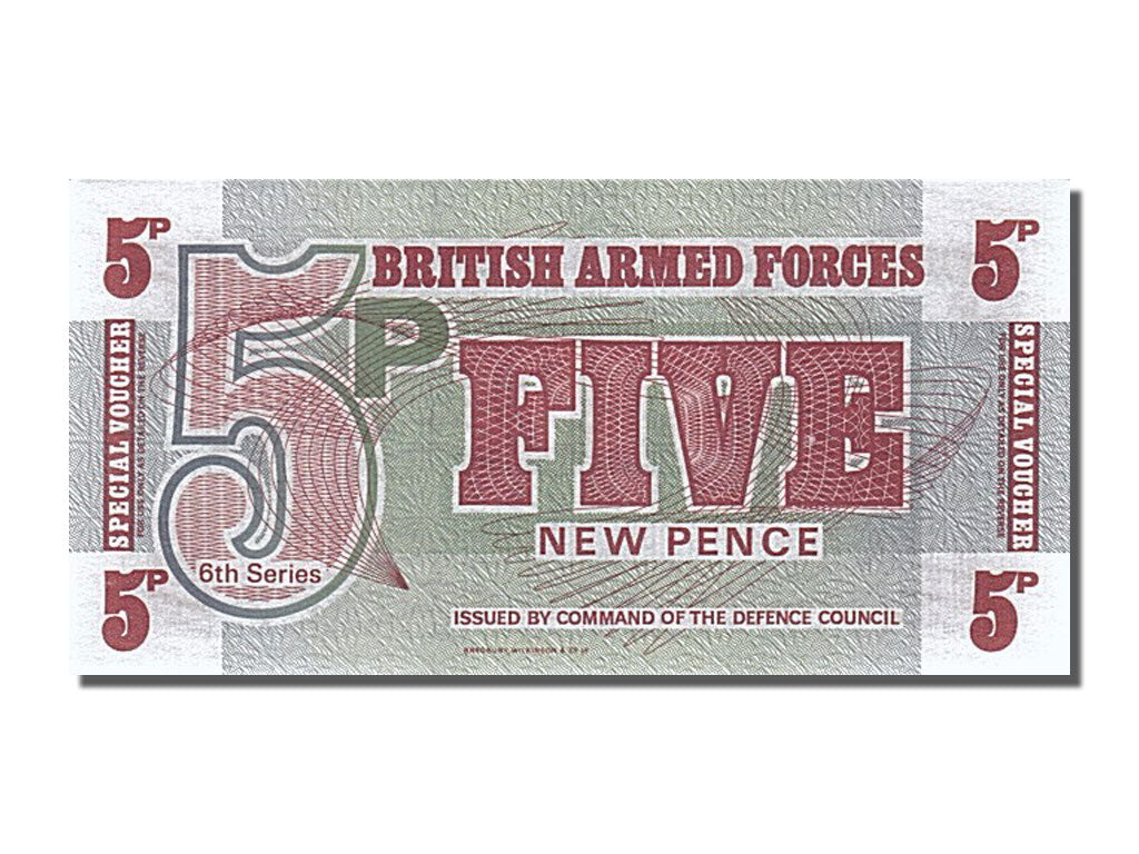 Banknot, Wielka Brytania, 5 New Pence, 1972, UNC(65-70)