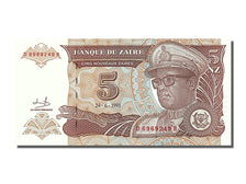 Banknote, Zaire, 5 Nouveaux Zaïres, 1993, 1993-06-24, UNC(65-70)