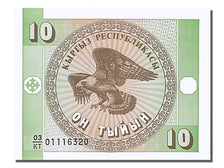 Banknote, KYRGYZSTAN, 10 Tyiyn, 1993, UNC(65-70)