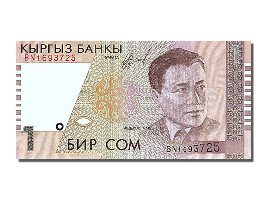 Banknot, KIRGISTAN, 1 Som, 1999, UNC(65-70)