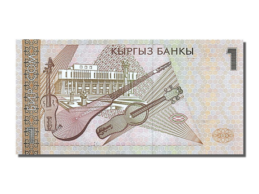Banknot, KIRGISTAN, 1 Som, 1999, UNC(65-70)