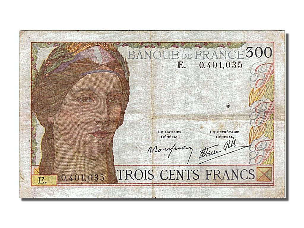 Banconote, Francia, 300 Francs, 300 F 1938-1939, 1938, 1938-10-06, BB