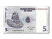 Banknote, Congo Democratic Republic, 5 Centimes, 1997, 1997-11-01, UNC(65-70)
