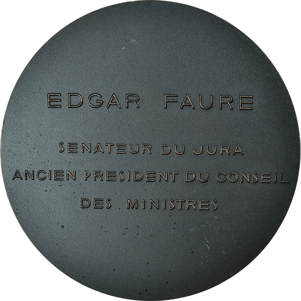 Frankrijk, Medaille, Edgar Faure, Sénateur du Jura, Politics, Society, War