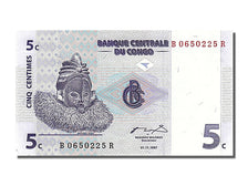 Banknote, Congo Democratic Republic, 5 Centimes, 1997, 1997-11-01, UNC(65-70)