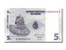 Banknote, Congo Democratic Republic, 5 Centimes, 1997, 1997-11-01, UNC(65-70)