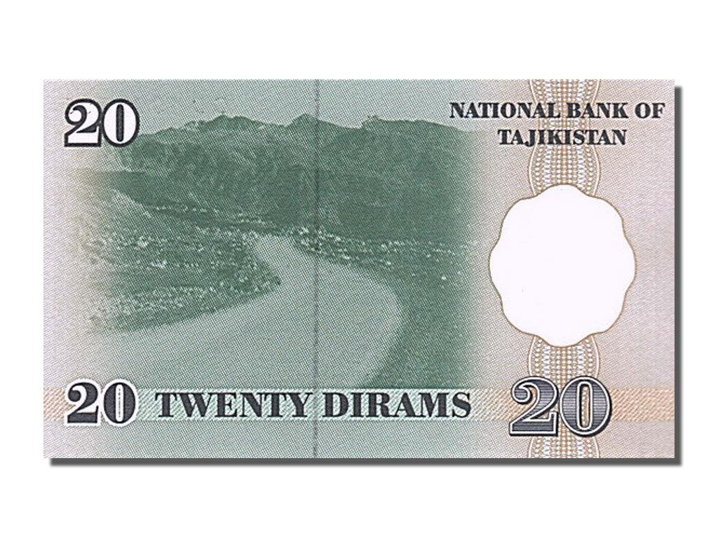 Banknote, Tajikistan, 20 Diram, 1999, UNC(65-70)