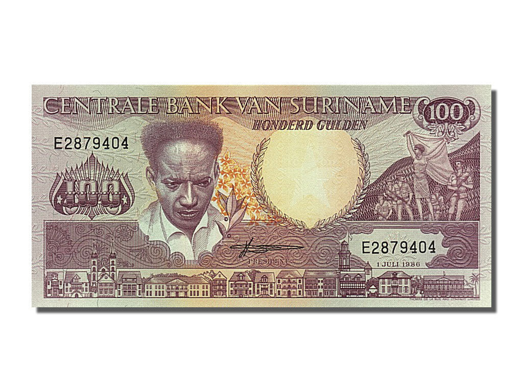 Banknot, Suriname, 100 Gulden, 1986, 1986-07-01, UNC(65-70)