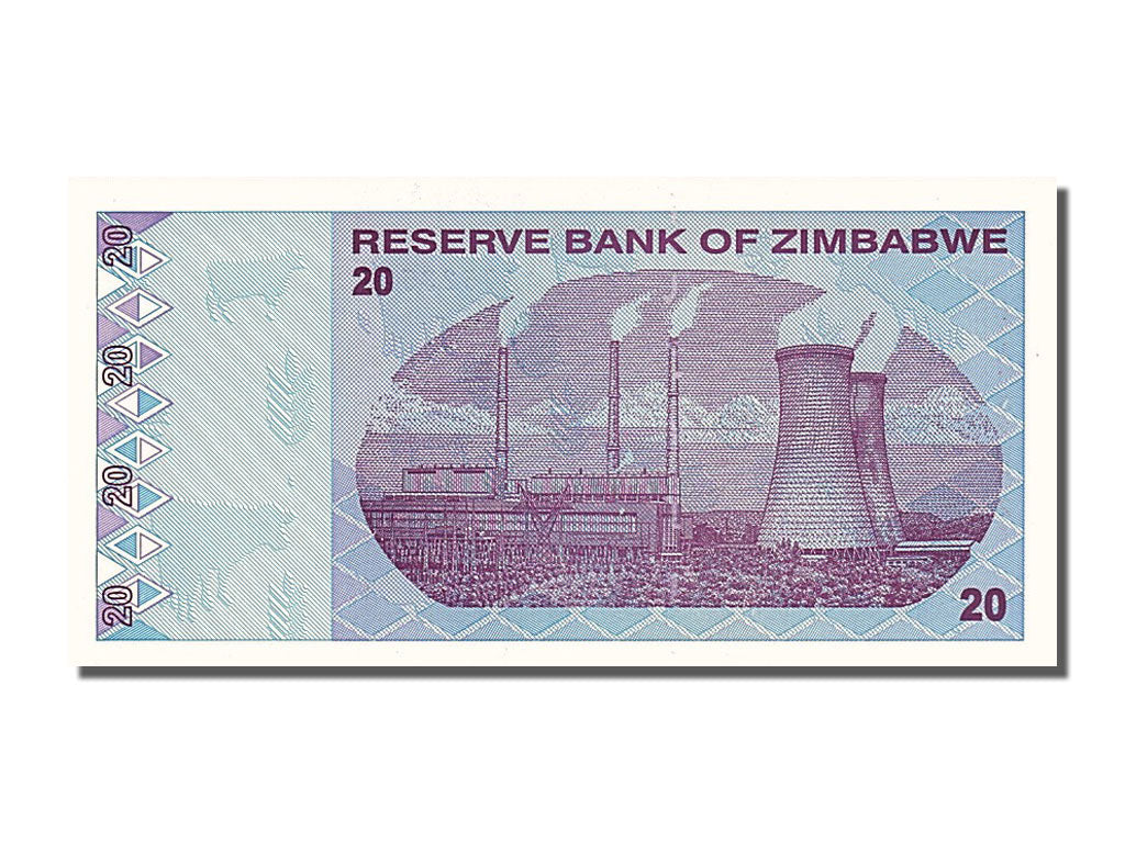 Banknote, Zimbabwe, 20 Dollars, 2009, 2009-02-02, UNC(65-70)
