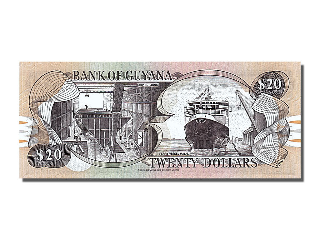 Banknot, Gujana, 20 Dollars, 1989, UNC(65-70)