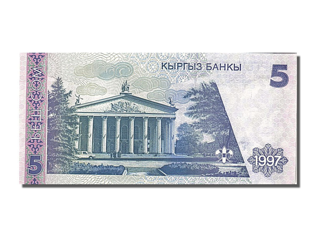 Banconote, Kirghizistan, 5 Som, 1997, SPL