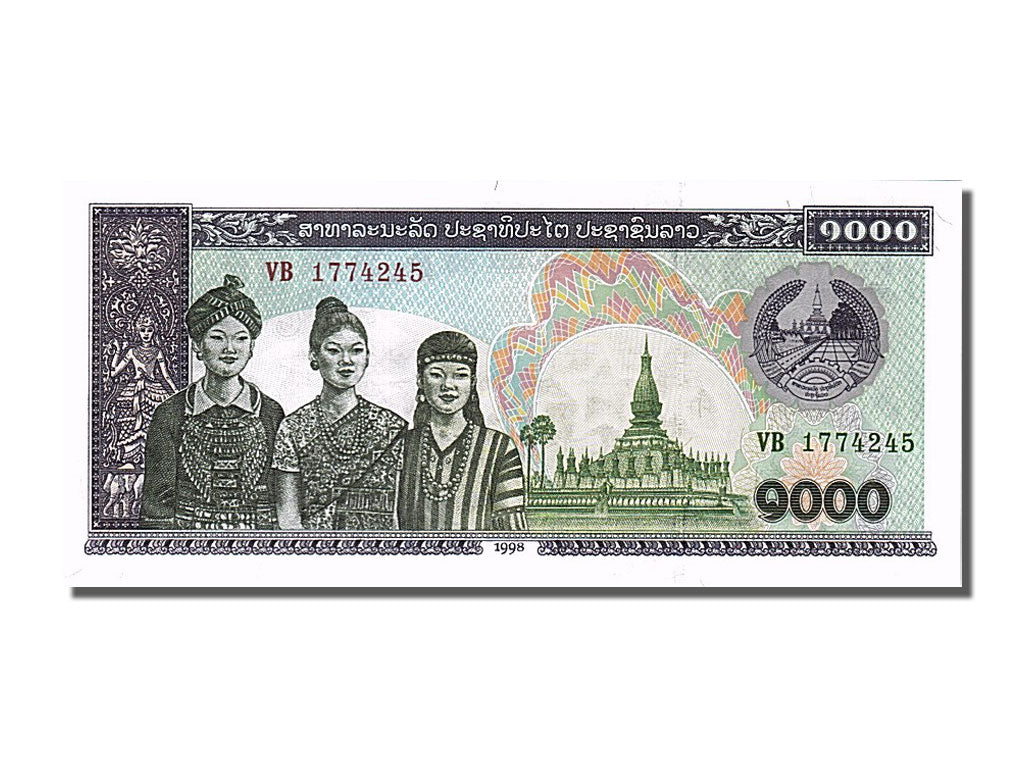 Banknote, Lao, 1000 Kip, 1998, UNC(65-70)