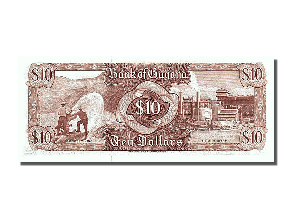 Geldschein, Guyana, 10 Dollars, 1989, UNZ