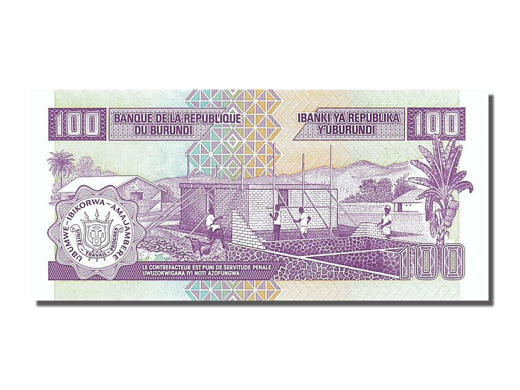 Billete, 100 Francs, 2006, Burundi, 2006-05-01, MBC+