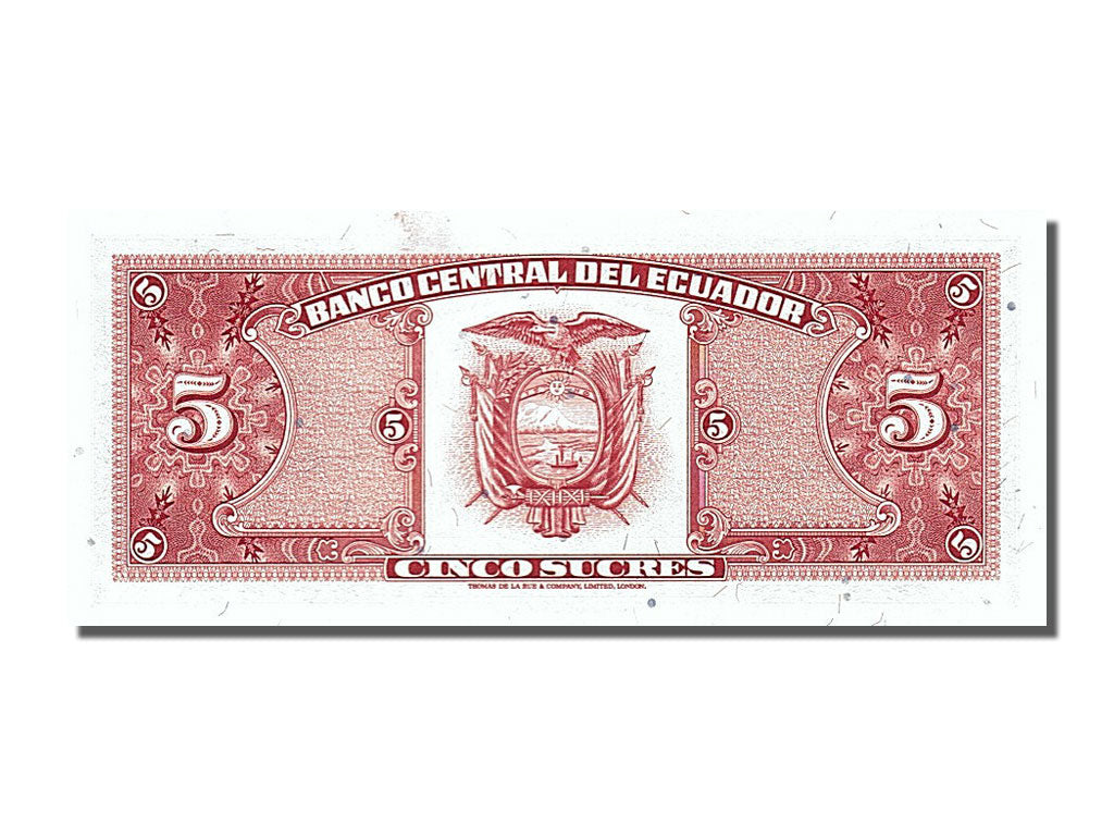 Banknote, Ecuador, 5 Sucres, 1988, 1988-11-22, UNC(65-70)