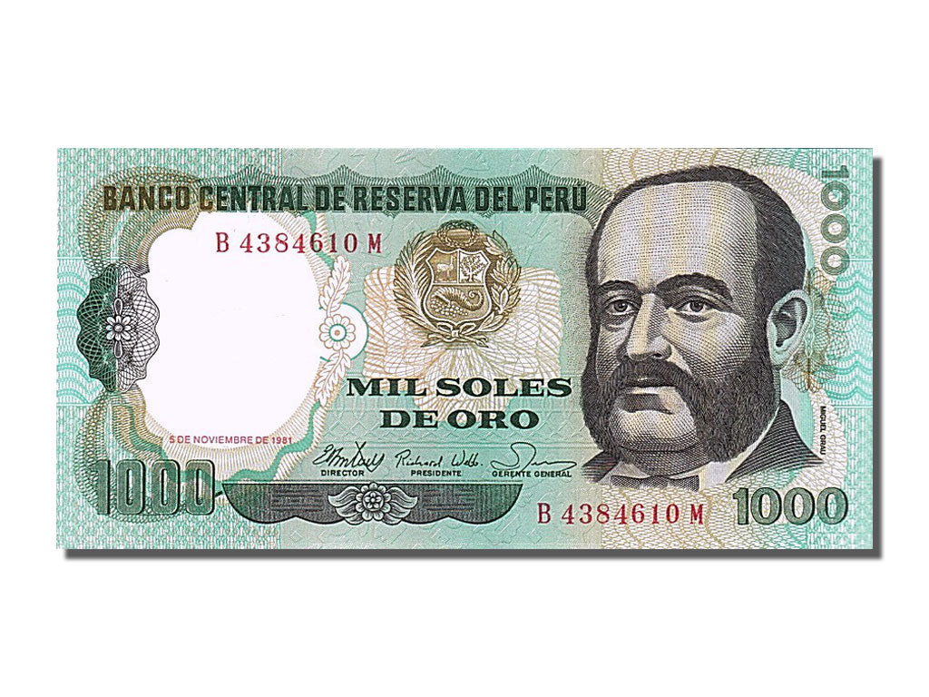 Banknote, Peru, 1000 Soles De Oro, 1981, 1981-11-05, UNC(65-70)
