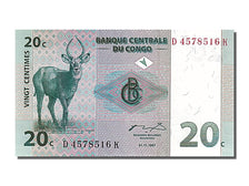 Banknote, Congo Democratic Republic, 20 Centimes, 1997, 1997-11-01, UNC(65-70)