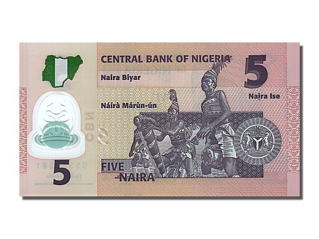 Banknot, Nigeria, 5 Naira, 2009, UNC(65-70)