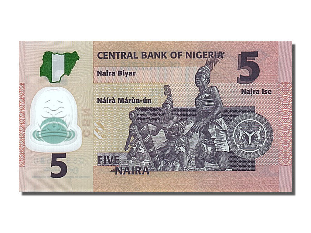 Banconote, Nigeria, 5 Naira, 2009, FDS