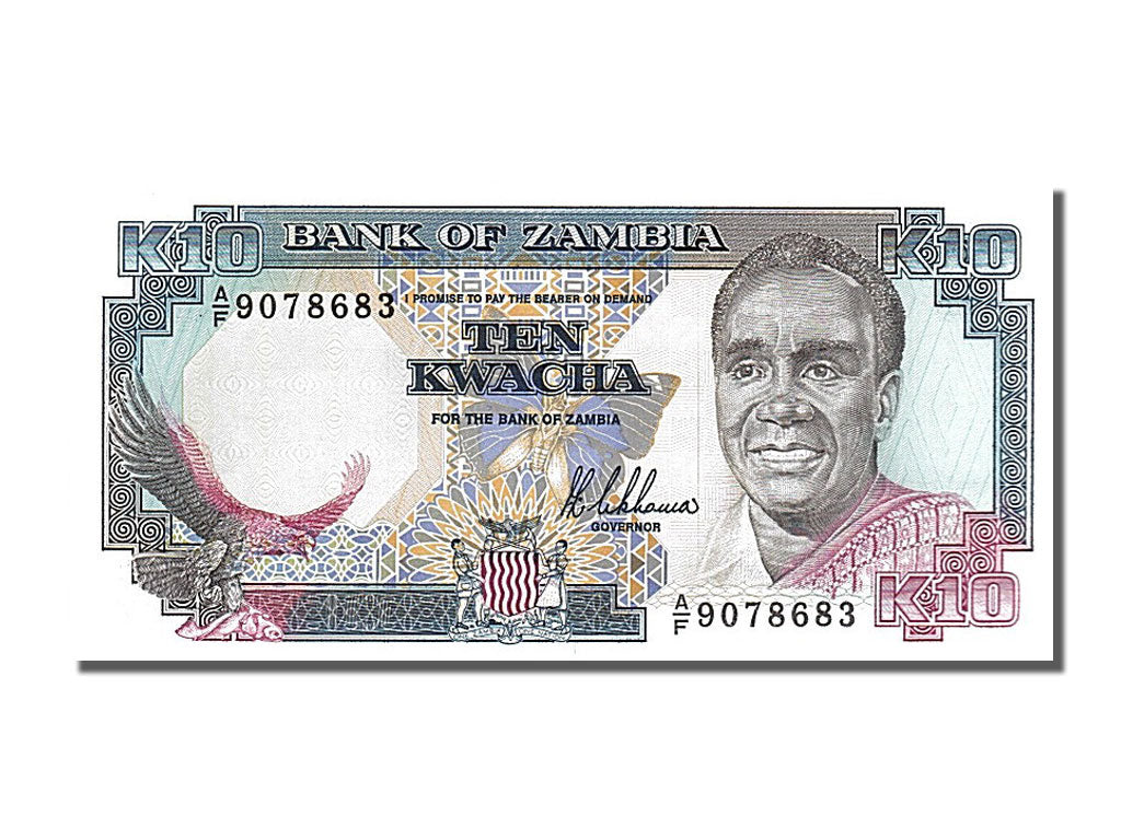 Banknote, Zambia, 10 Kwacha, 1989, UNC(65-70)