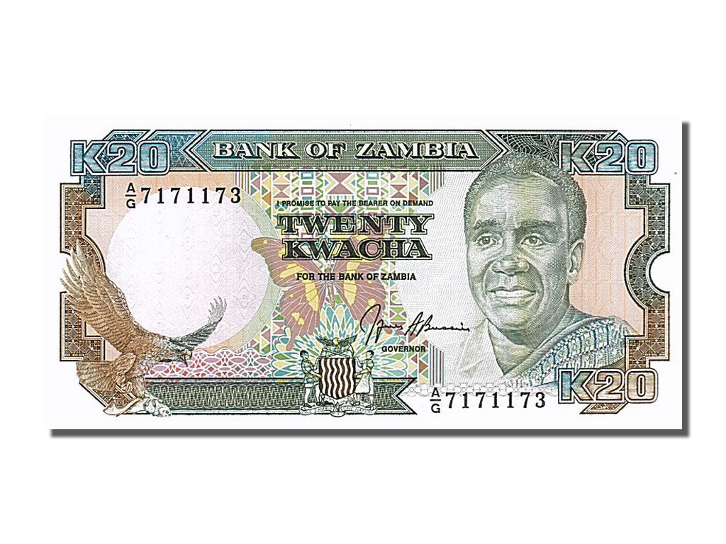 Banknote, Zambia, 20 Kwacha, 1989, UNC(65-70)