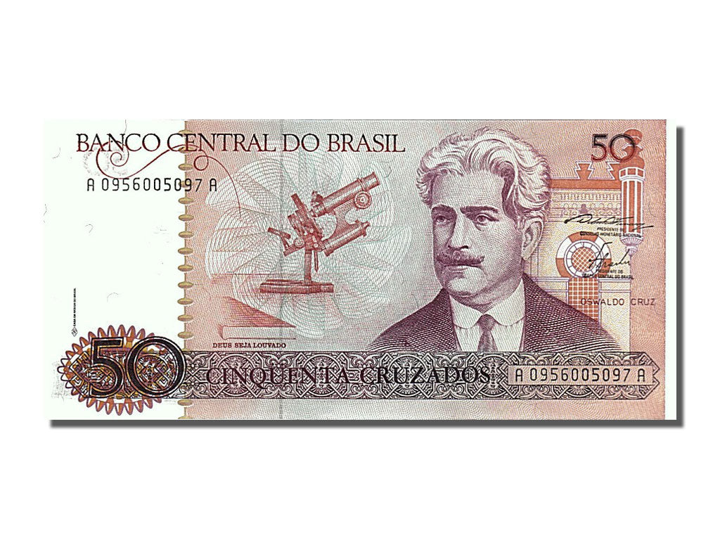 Banknote, Brazil, 50 Cruzados, 1986, UNC(65-70)