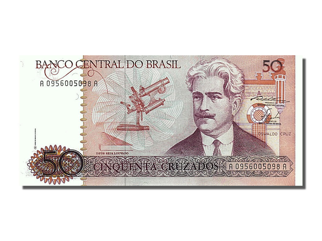 Banknote, Brazil, 50 Cruzados, 1986, UNC(65-70)
