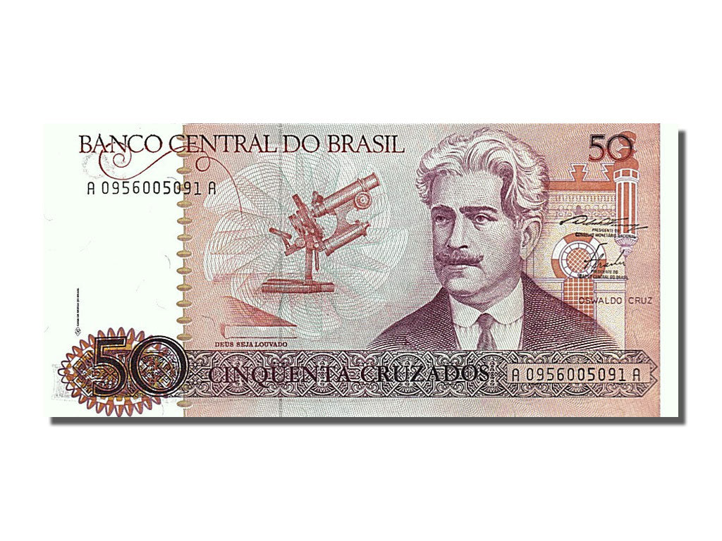Banknote, Brazil, 50 Cruzados, 1986, UNC(65-70)